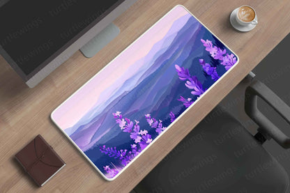 Lavenders Large Deskmat - Premium XL & XXL Gaming Mouse Pad - TURTLEWINGS