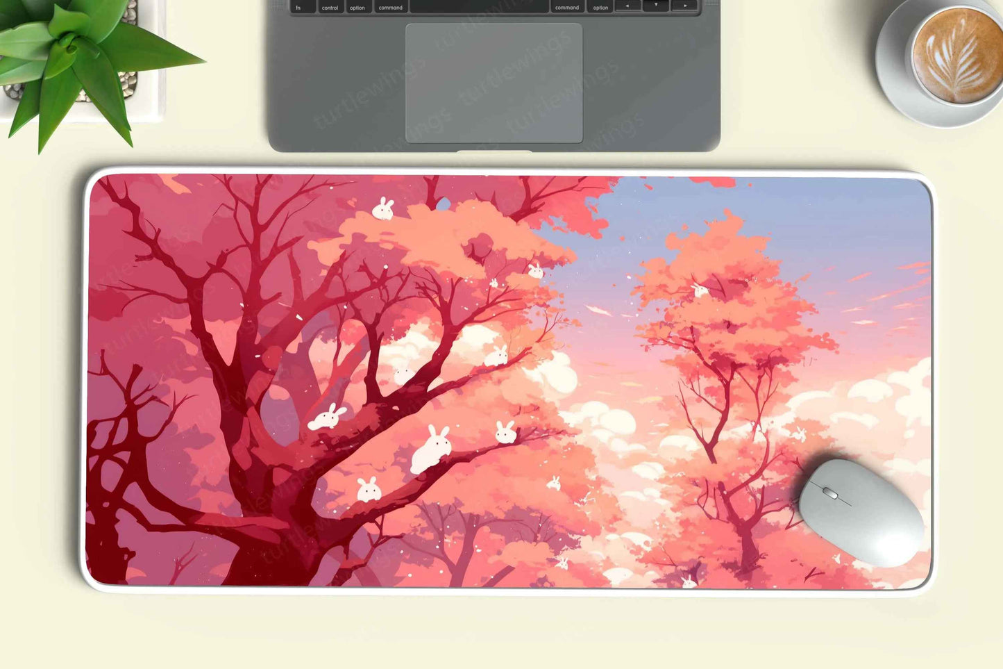 Cherry Large Deskmat - Premium XL & XXL Gaming Mouse Pad - TURTLEWINGS