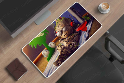 Groot-Chilling Deskmat - TURTLEWINGS