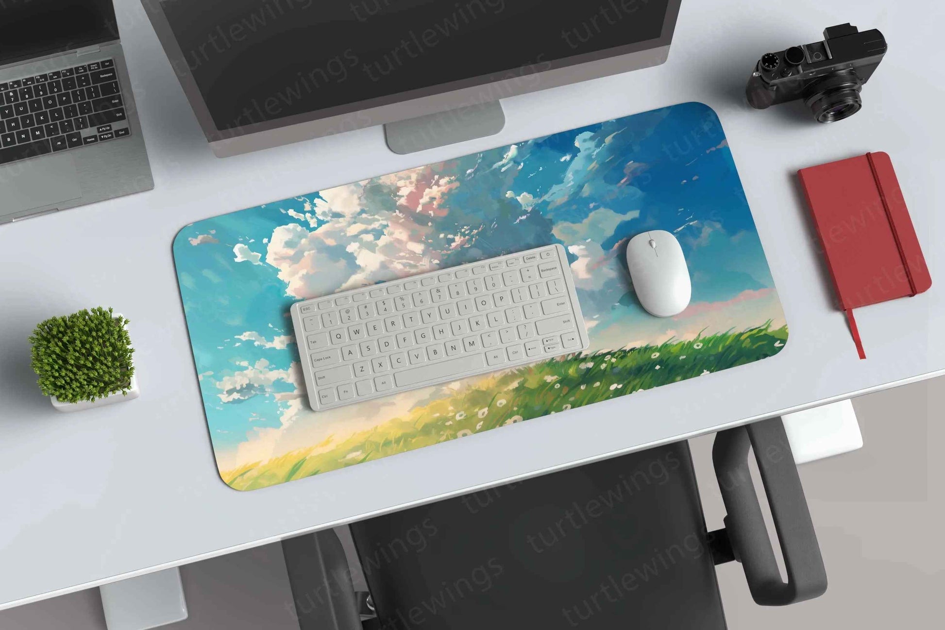 Distant Large Deskmat - Premium XL & XXL Gaming Mouse Pad - TURTLEWINGS