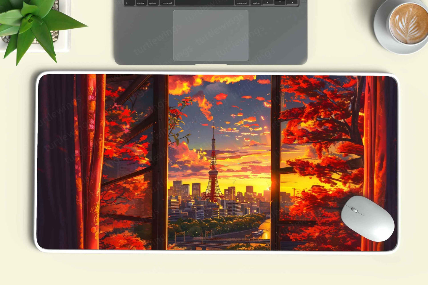 Tokyo Large Deskmat - Premium XL & XXL Gaming Mouse Pad - TURTLEWINGS
