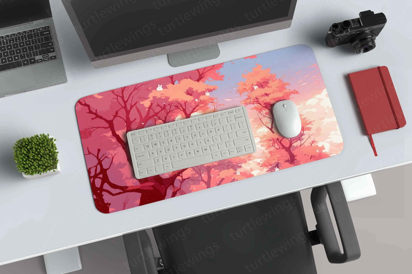 Cherry Large Deskmat - Premium XL & XXL Gaming Mouse Pad - TURTLEWINGS