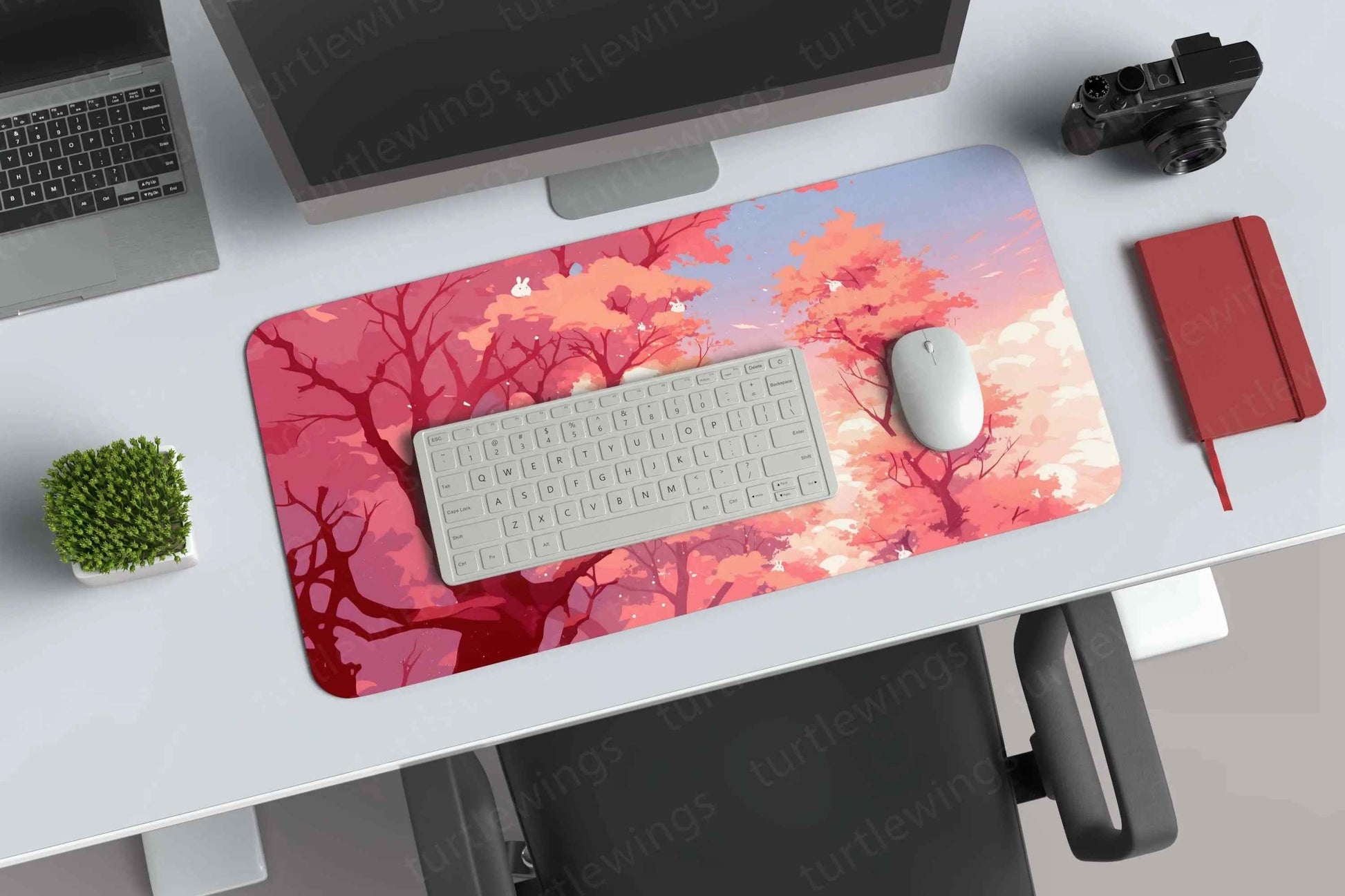 Cherry Large Deskmat - Premium XL & XXL Gaming Mouse Pad - TURTLEWINGS