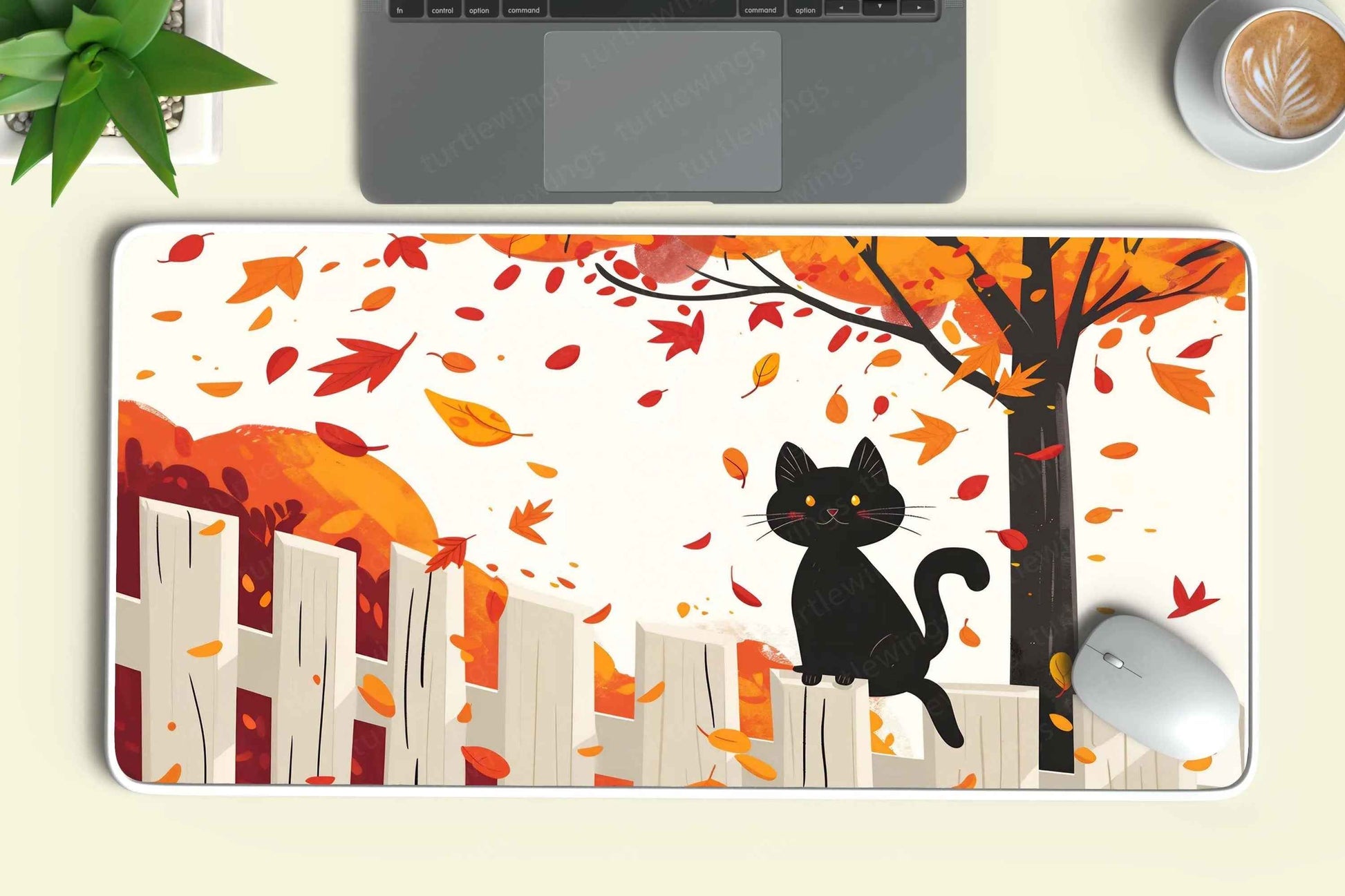 BlackCat Large Deskmat - Premium XL & XXL Gaming Mouse Pad - TURTLEWINGS