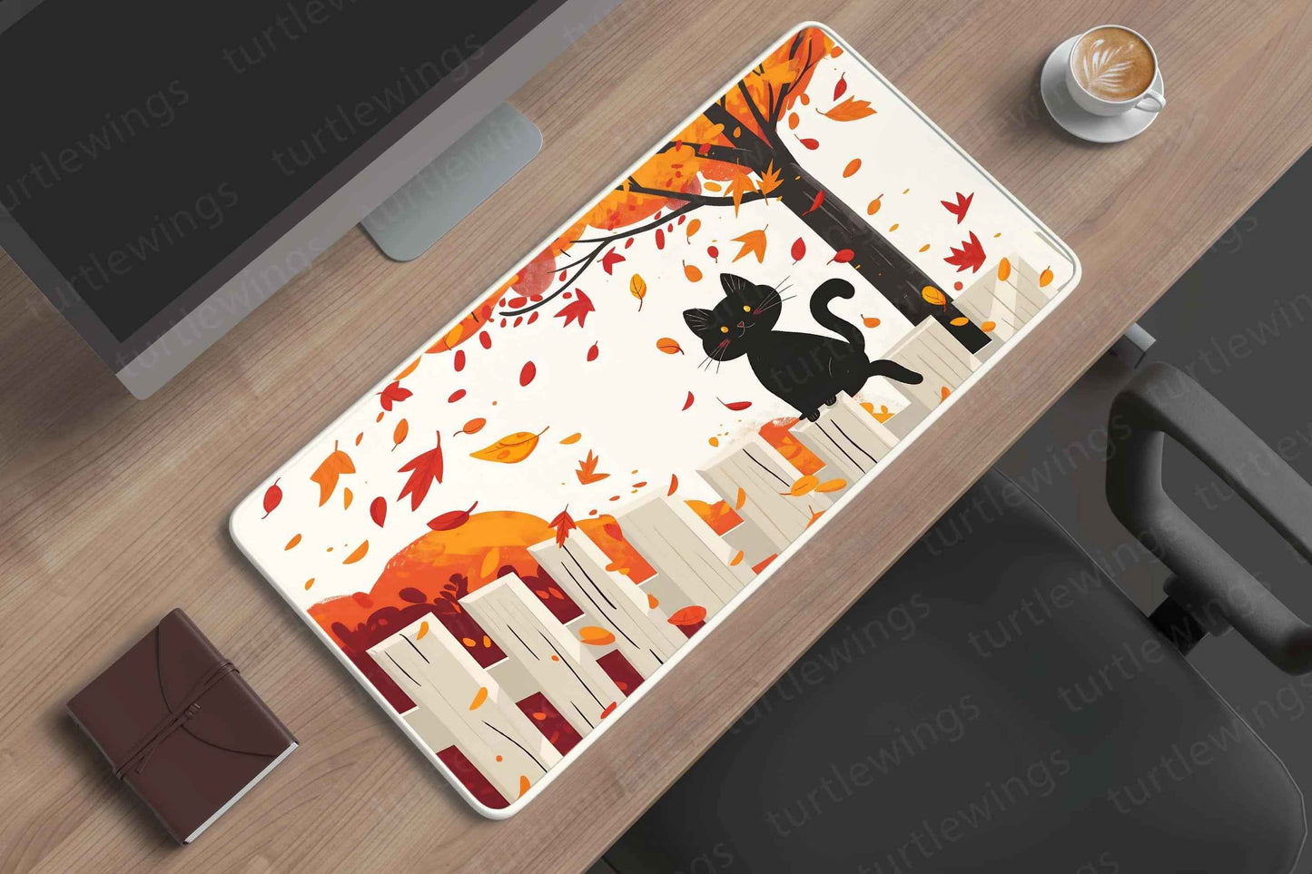 BlackCat Large Deskmat - Premium XL & XXL Gaming Mouse Pad - TURTLEWINGS