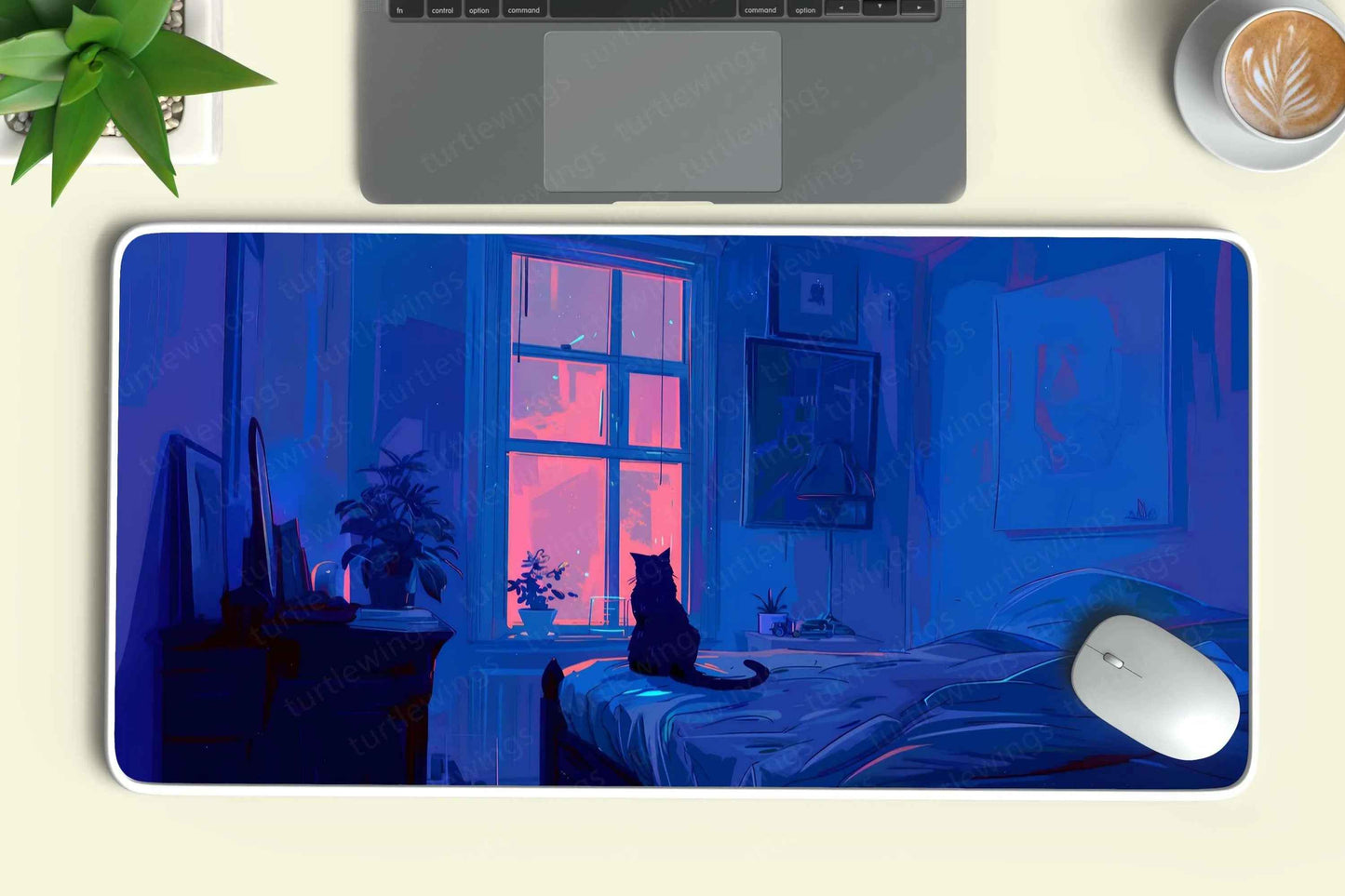 Lofi Large Deskmat - Premium XL & XXL Gaming Mouse Pad - TURTLEWINGS