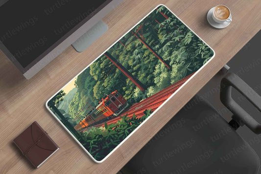 train Large Deskmat - Premium XL & XXL Gaming Mouse Pad - TURTLEWINGS