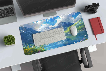 Lake And Mountains Large Deskmat - Premium XL & XXL Gaming Mouse Pad - TURTLEWINGS