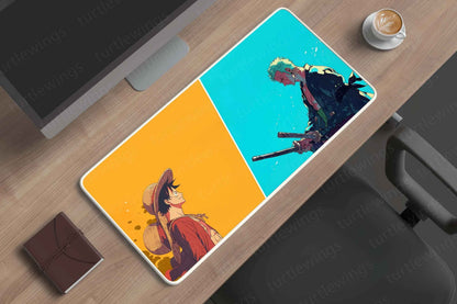 Luffy-x-Zoro-1 Deskmat - TURTLEWINGS