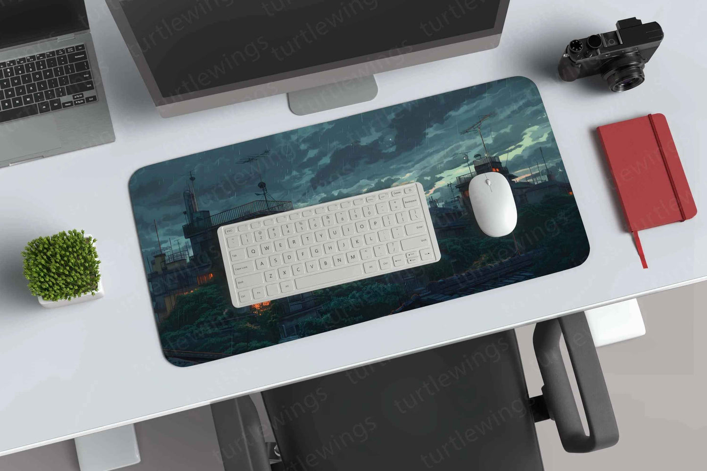 Cloudy Large Deskmat - Premium XL & XXL Gaming Mouse Pad - TURTLEWINGS