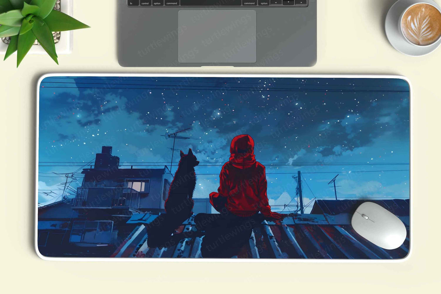 Rooftop Large Deskmat - Premium XL & XXL Gaming Mouse Pad - TURTLEWINGS