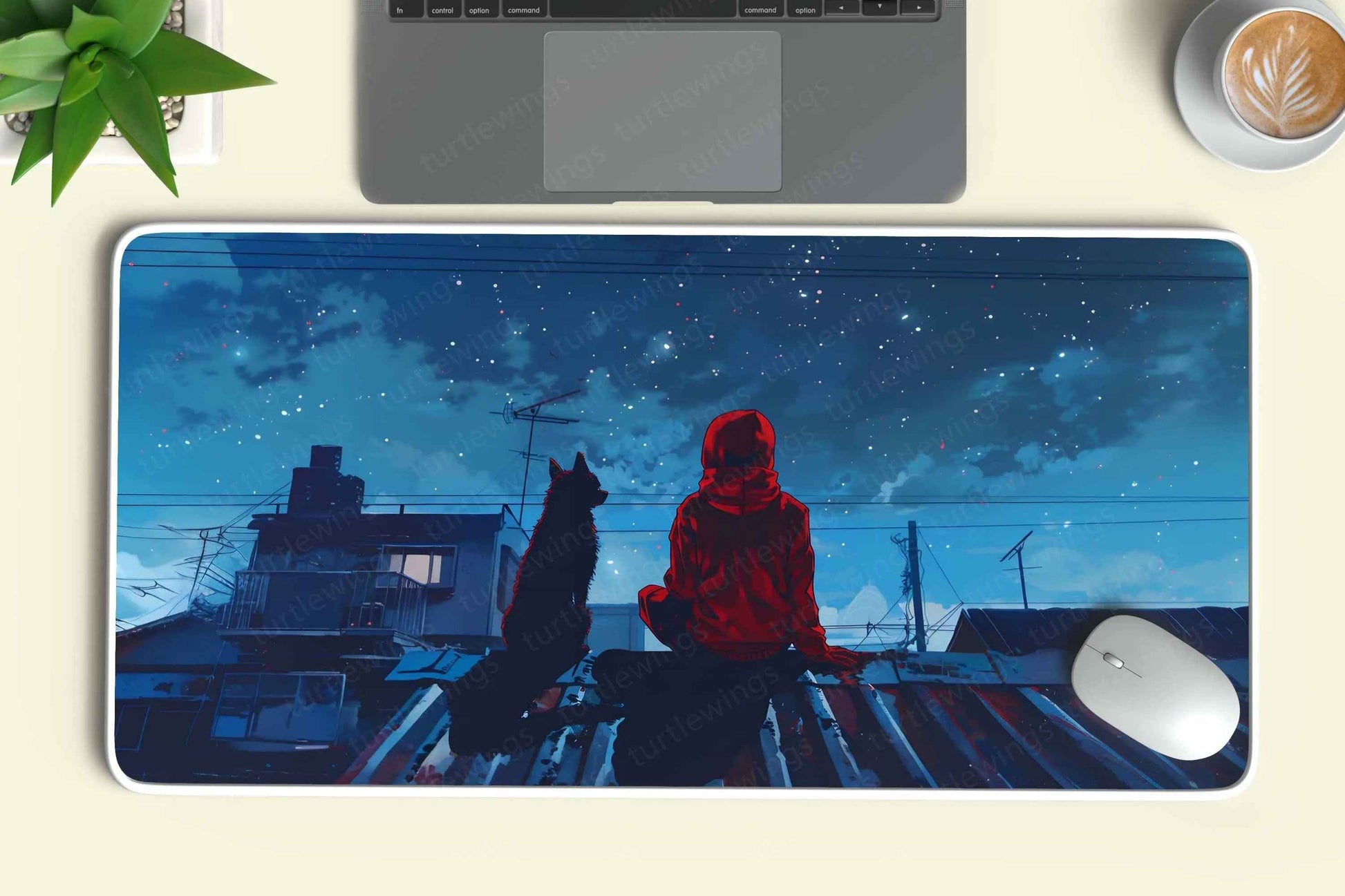 Rooftop Large Deskmat - Premium XL & XXL Gaming Mouse Pad - TURTLEWINGS