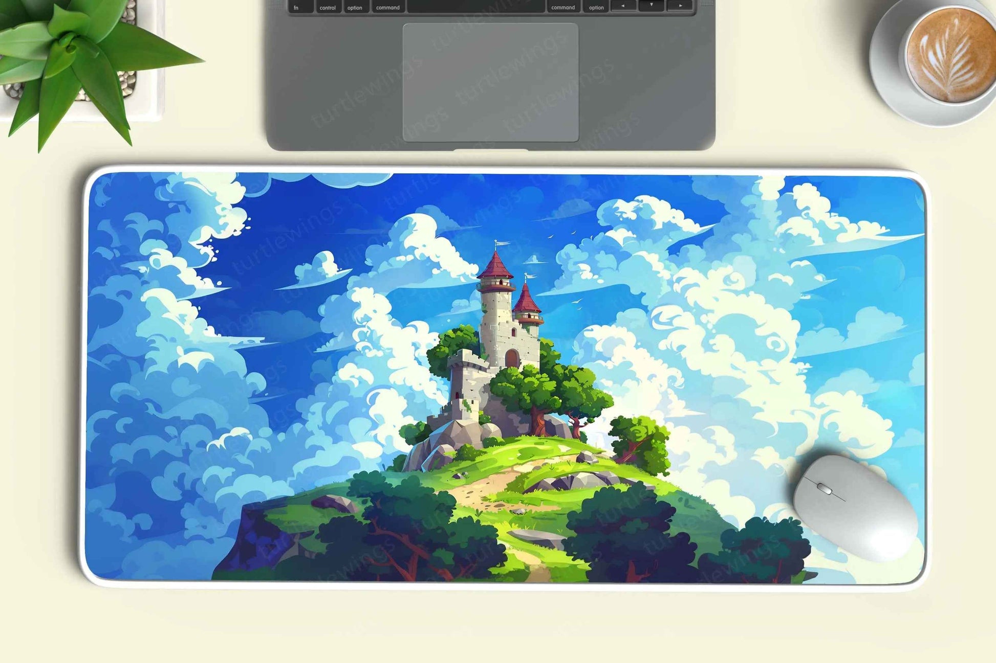 Cartoon Large Deskmat - Premium XL & XXL Gaming Mouse Pad - TURTLEWINGS