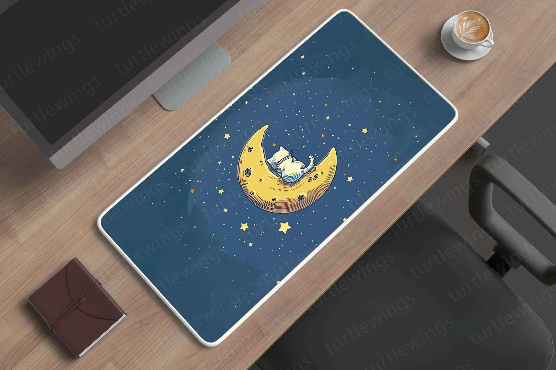 Catstronaut Large Deskmat - Premium XL & XXL Gaming Mouse Pad - TURTLEWINGS
