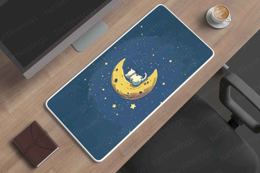 Catstronaut Large Deskmat - Premium XL & XXL Gaming Mouse Pad - TURTLEWINGS