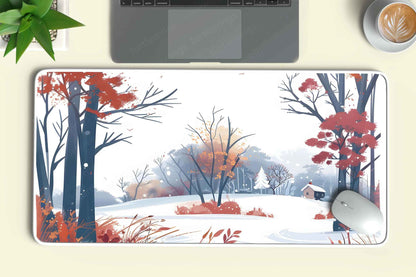 SnowyHill Large Deskmat - Premium XL & XXL Gaming Mouse Pad - TURTLEWINGS