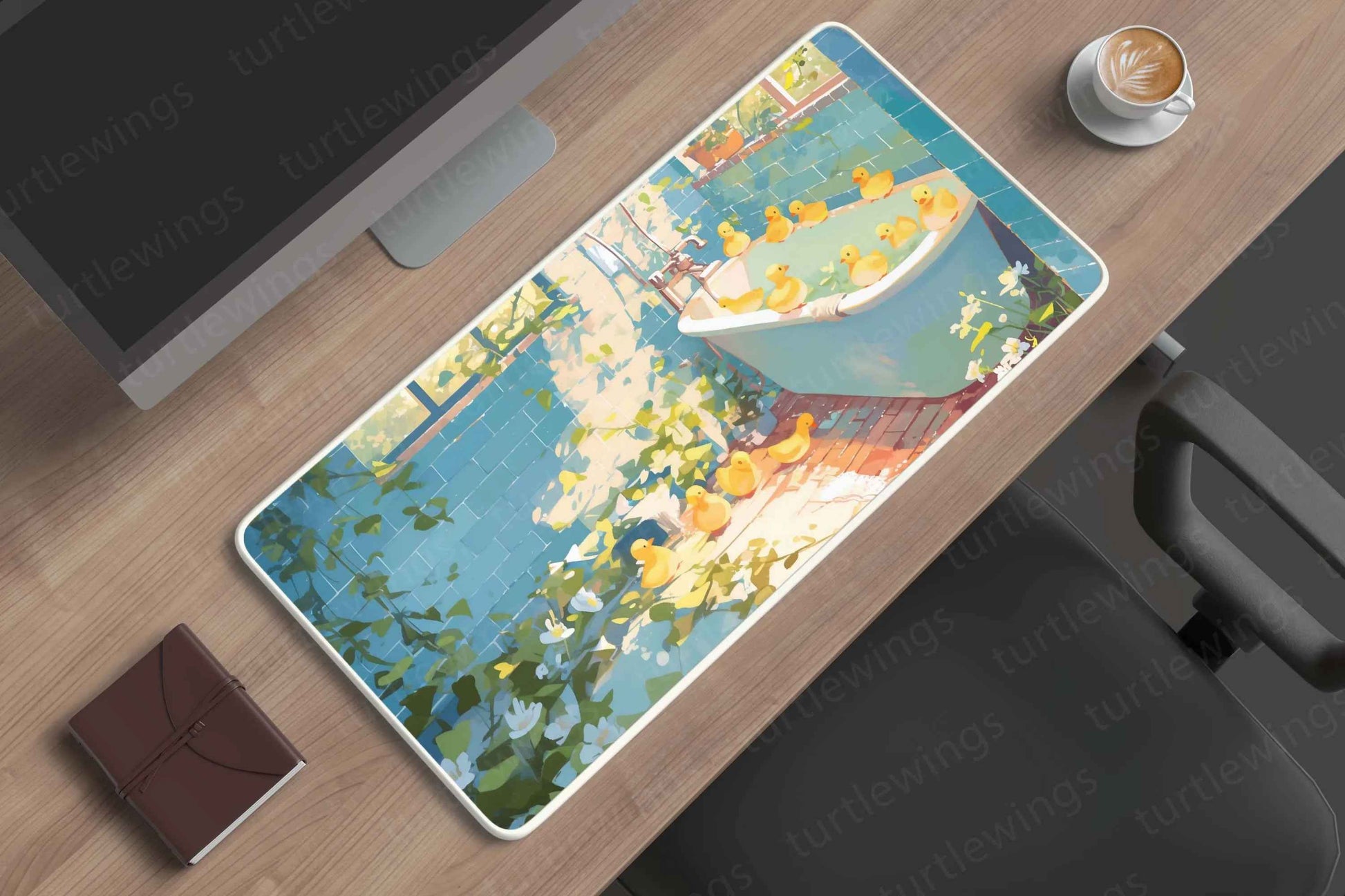 Duck Large Deskmat - Premium XL & XXL Gaming Mouse Pad - TURTLEWINGS