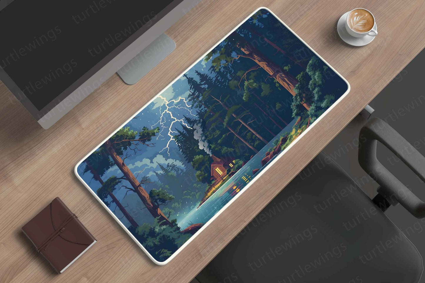Storm Large Deskmat - Premium XL & XXL Gaming Mouse Pad - TURTLEWINGS
