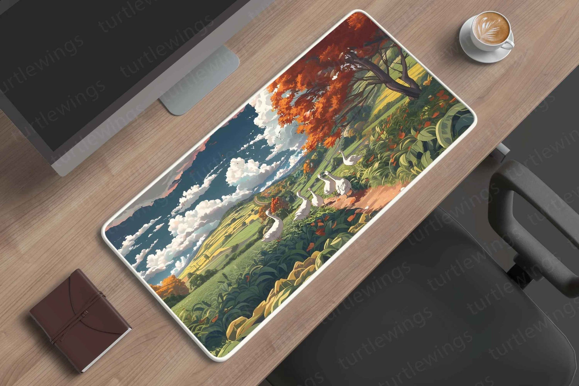 Geese Large Deskmat - Premium XL & XXL Gaming Mouse Pad - TURTLEWINGS