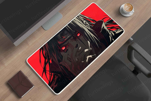 Itachi-Uchiha-Closeup Deskmat - TURTLEWINGS