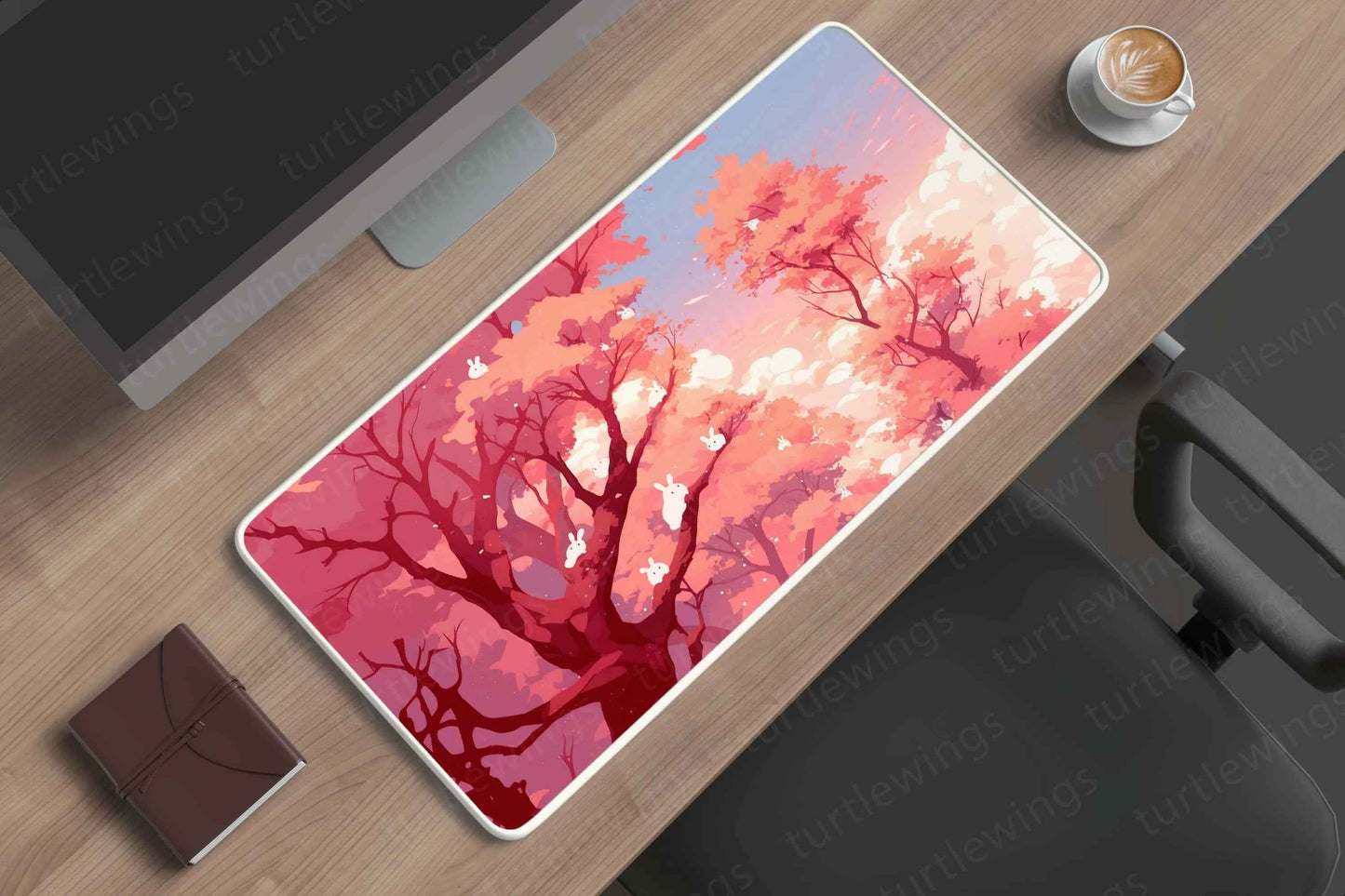 Cherry Large Deskmat - Premium XL & XXL Gaming Mouse Pad - TURTLEWINGS