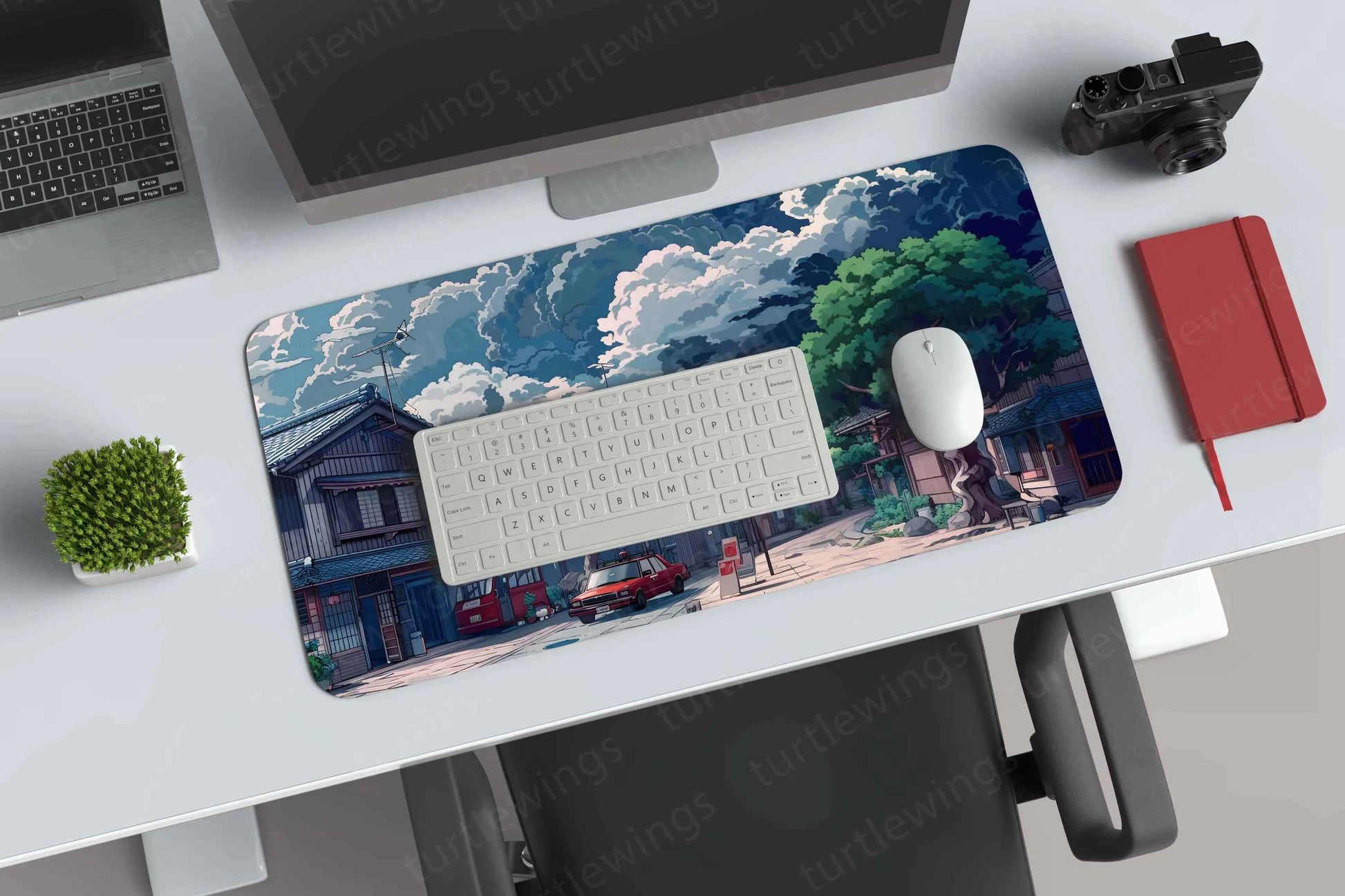 Dark Large Deskmat - Premium XL & XXL Gaming Mouse Pad - TURTLEWINGS