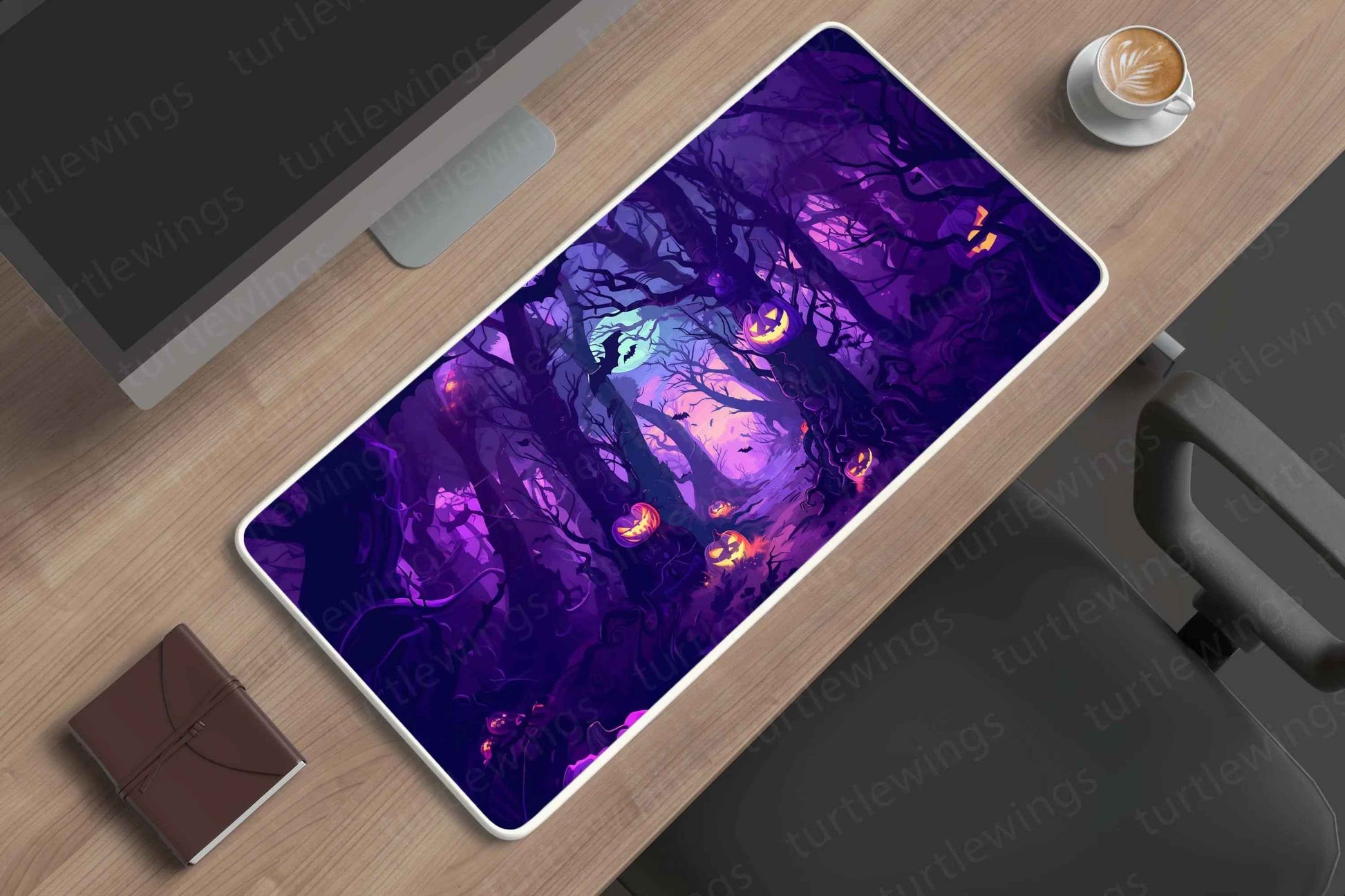 Spooky Large Deskmat - Premium XL & XXL Gaming Mouse Pad - TURTLEWINGS