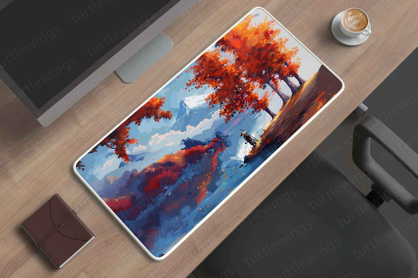 Autumn Large Deskmat - Premium XL & XXL Gaming Mouse Pad - TURTLEWINGS