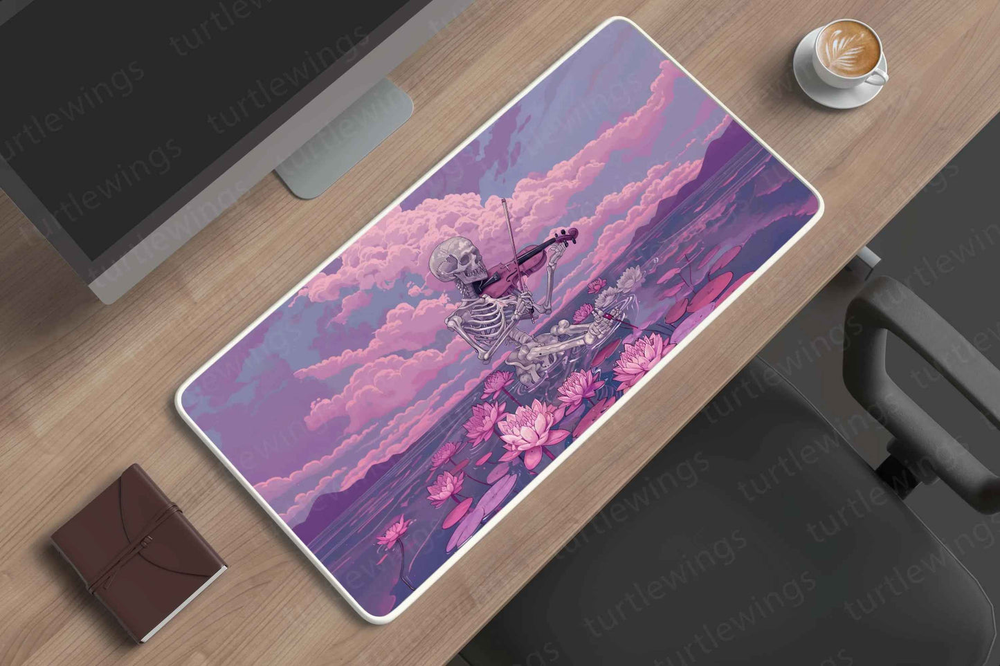 Skeleton Large Deskmat - Premium XL & XXL Gaming Mouse Pad - TURTLEWINGS