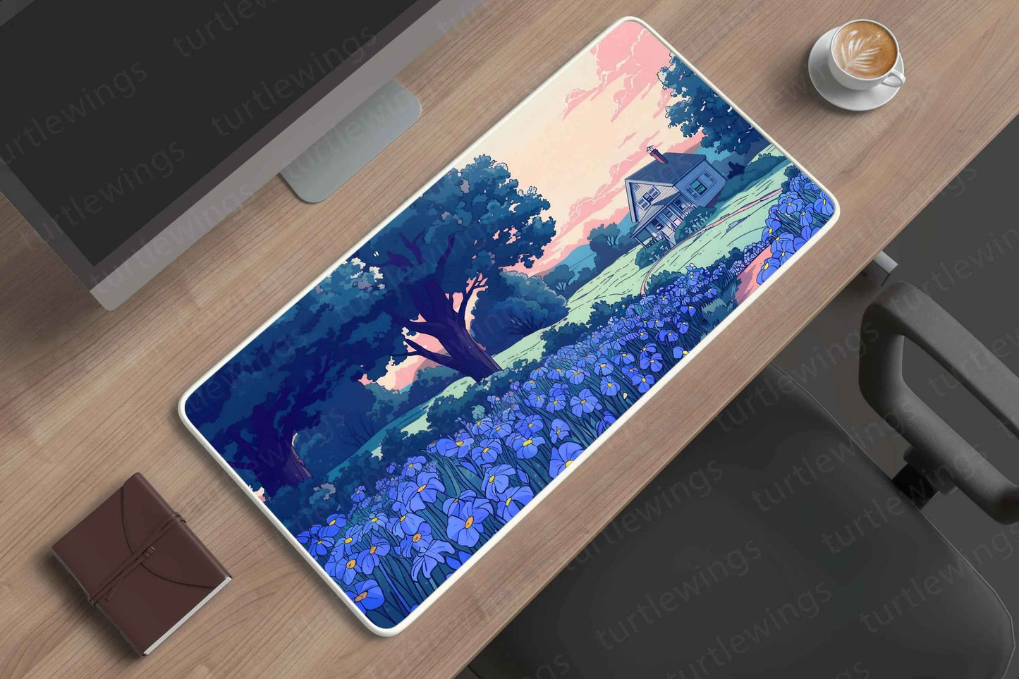Irises Large Deskmat - Premium XL & XXL Gaming Mouse Pad - TURTLEWINGS