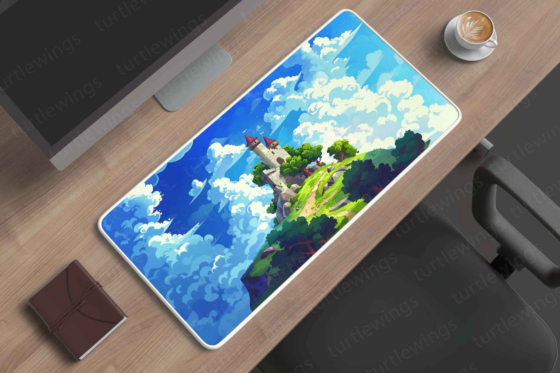 Cartoon Large Deskmat - Premium XL & XXL Gaming Mouse Pad - TURTLEWINGS