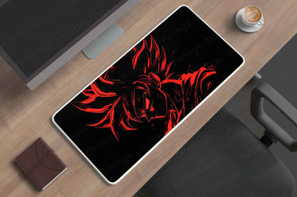 Goku-Red-outline Deskmat - TURTLEWINGS