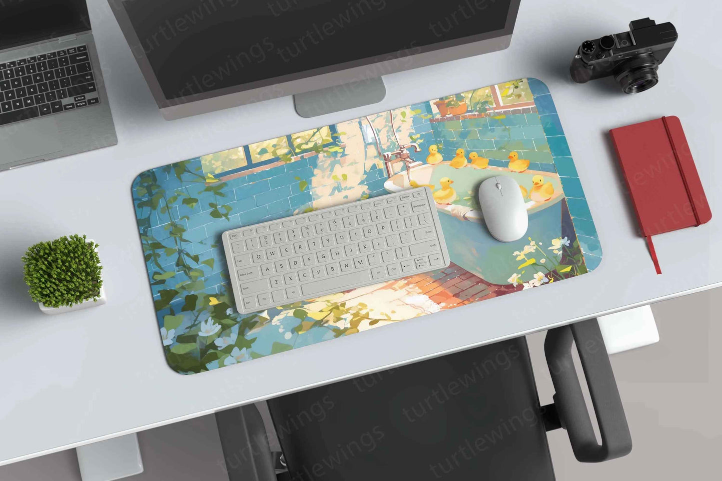 Duck Large Deskmat - Premium XL & XXL Gaming Mouse Pad - TURTLEWINGS