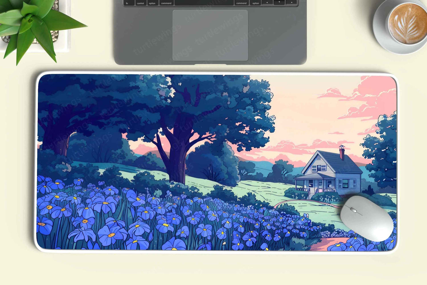 Irises Large Deskmat - Premium XL & XXL Gaming Mouse Pad - TURTLEWINGS