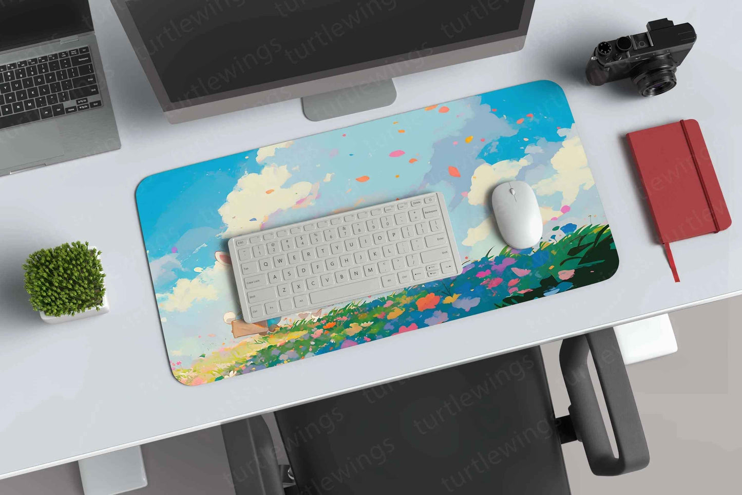 Bunny Large Deskmat - Premium XL & XXL Gaming Mouse Pad - TURTLEWINGS