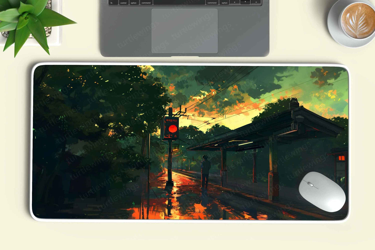 TrainStation Large Deskmat - Premium XL & XXL Gaming Mouse Pad - TURTLEWINGS