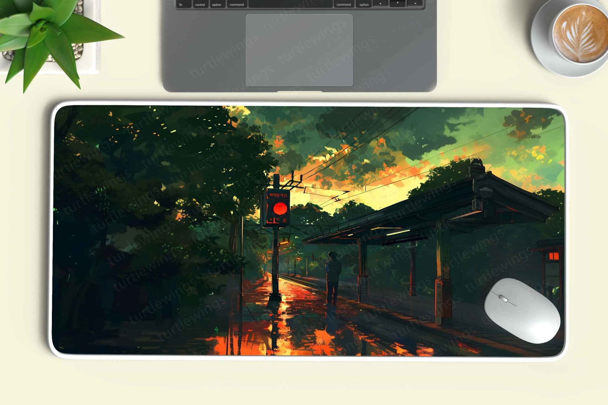 TrainStation Large Deskmat - Premium XL & XXL Gaming Mouse Pad - TURTLEWINGS