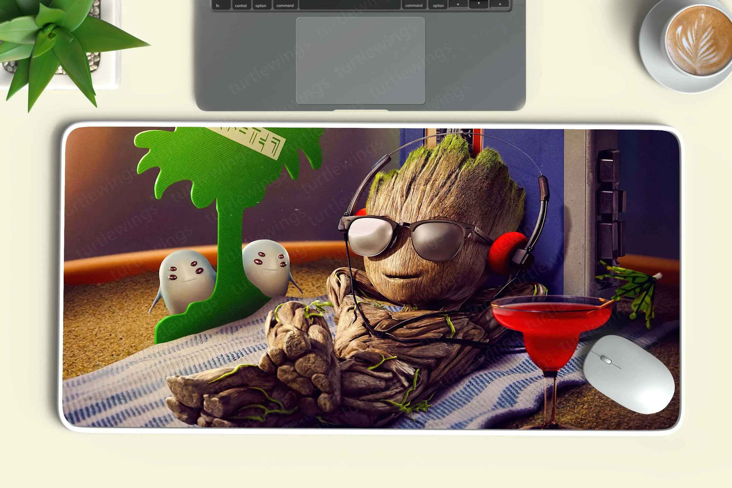 Groot-Chilling Deskmat - TURTLEWINGS