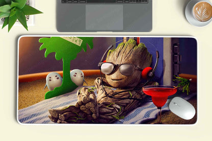 Groot-Chilling Deskmat - TURTLEWINGS