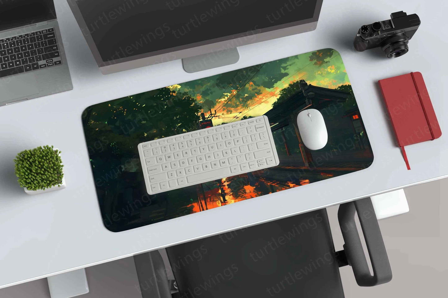TrainStation Large Deskmat - Premium XL & XXL Gaming Mouse Pad - TURTLEWINGS