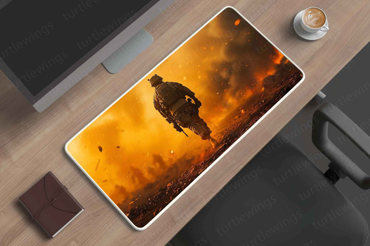 Modern_warfare_intense_battle deskmat - TURTLEWINGS