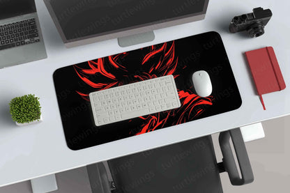 Goku-Red-outline Deskmat - TURTLEWINGS