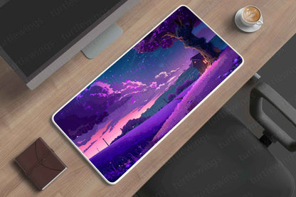 Purple Large Deskmat - Premium XL & XXL Gaming Mouse Pad - TURTLEWINGS