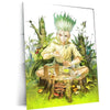 Anime Metal Poster | Dr. Stone – Rebuild the World | Science Mindset Metal Frame Ingenuity • Knowledge • Human Progress Wall Art