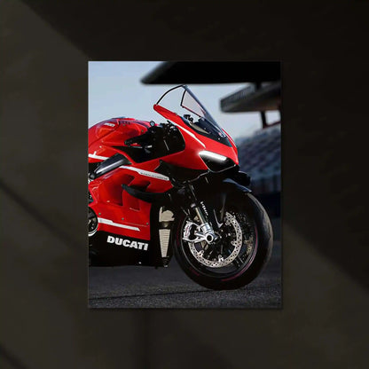 LED | 🏍 Ducati Superleggera V4 Neon LED Metal Poster | Ultimate Superbike Wall Art - TURTLEWINGS