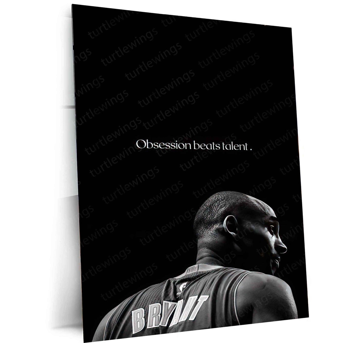 Kobe Bryant Metal Poster | Mamba Mentality Wall Art | Basketball Legend Tribute - TURTLEWINGS