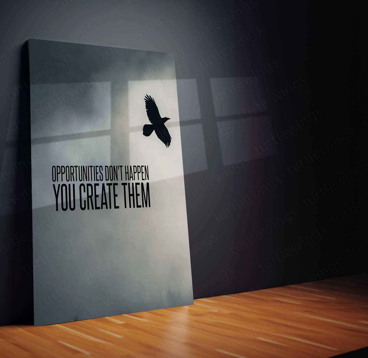 Eagle Quote Metal Poster – Inspirational Wall Art - TURTLEWINGS