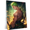 Roronoa Zoro Metal Poster | One Piece Swordsman Wall Art | Anime Warrior Print