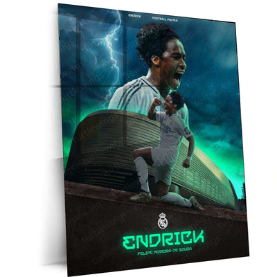 Endrick Metal Frame â Rising Star of Football - TURTLEWINGS