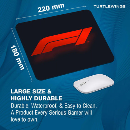 f1 logo Small Mousepad - TURTLEWINGS